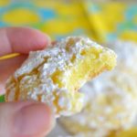Lemon Crinkle Cookies with only 4 ingredients