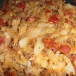 Cheesy Cabbage and Ground Beef Skillet