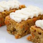 Carrot and Zucchini Bars with Lemon Cream
