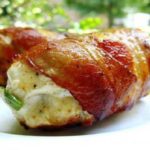 Bacon Wrapped, Cream Cheese Stuffed Chicken Breasts: