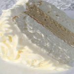 White Almond Wedding Cake