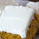 Dreamy, Skinny Pumpkin Cake with Cream Cheese Frosting