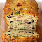 Olive, lamb Bacon and cheese Bread Recipe