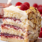 White Chocolate Almond Raspberry Cake Recipe