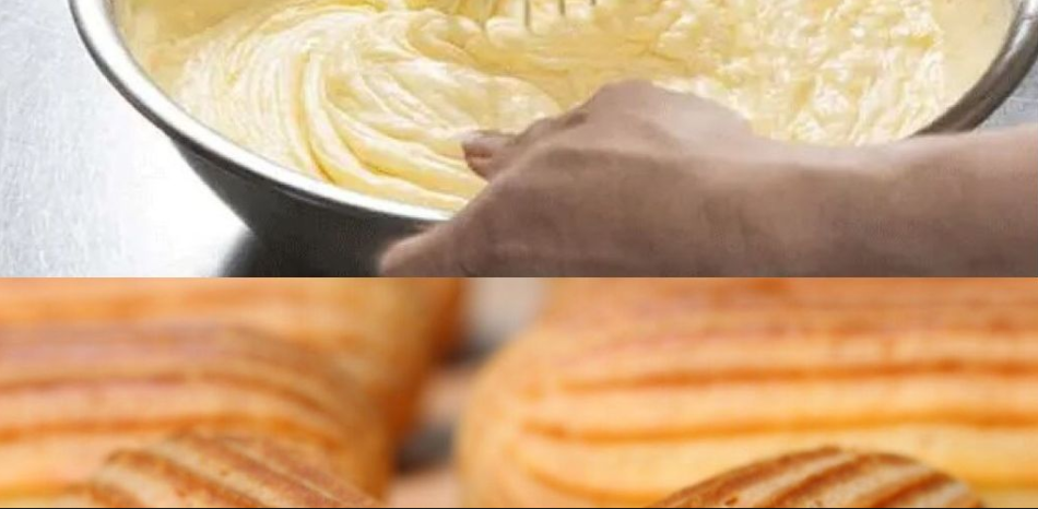 Pastry cream eclairs