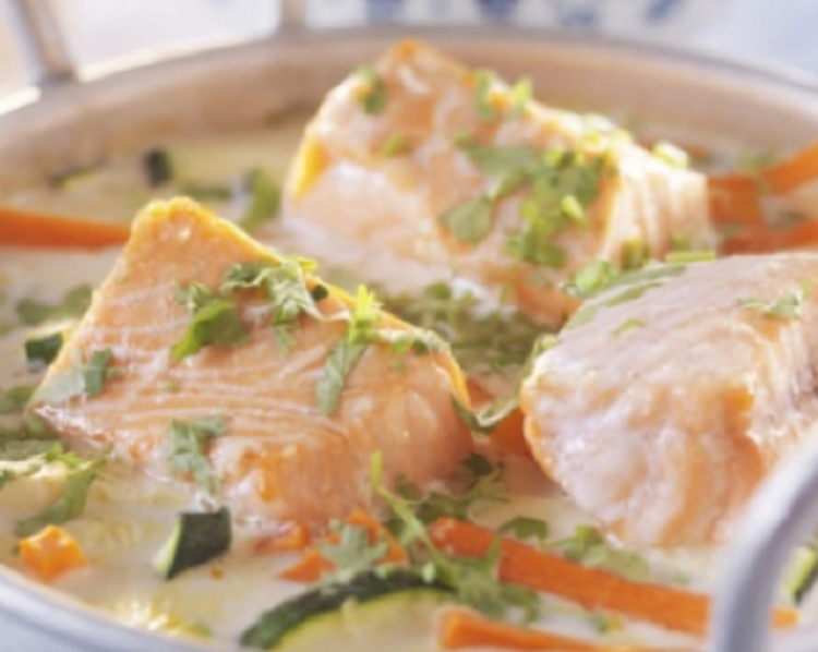 Succulent Salmon Blanquette