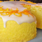 Lemon yogurt sponge cake