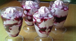 mascarpone and blueberry dessert