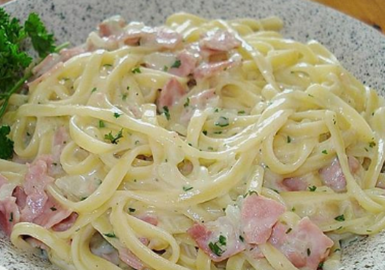 Salmon Spaghetti Carbonara