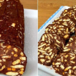 Chocolate salami without eggs or butter
