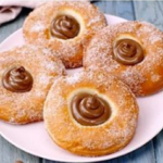 Donuts with hazelnut cream