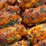 Baked chicken thighs are a delicious