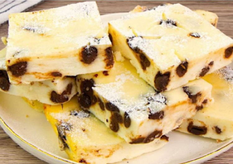 Ricotta and chocolate chip cubes