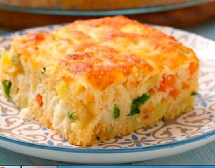 Savoury vegetable and cheese pie