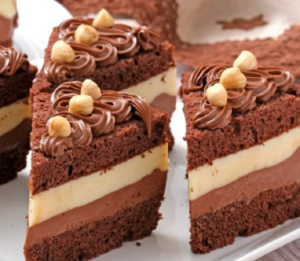 Creamy chocolate cake