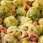 Brussels Sprouts With Cream And Bacon