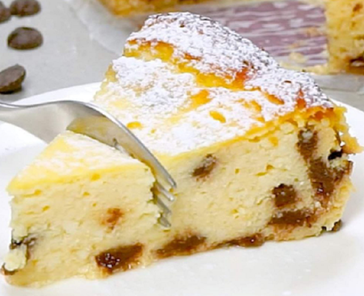 Magic ricotta cake with lemon