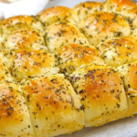 Homemade garlic bread rolls