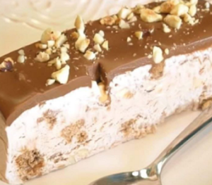 No-bake chocolate log