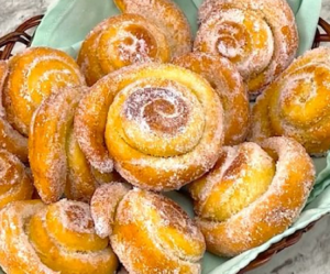 Sweet Fried Orange Rolls