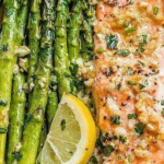 Salmon with garlic butter and lemon