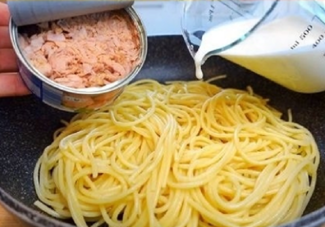 Spaghetti with tuna