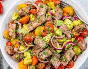 Steak + Vine-ripened Tomato Salad