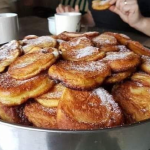 Pan-fried apple donuts