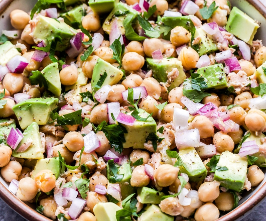 Avocado Chickpea Tuna Salad