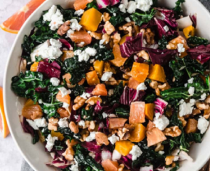 Winter Kale Salad with Radicchio