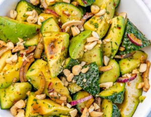 Tangy Cucumber Avocado Salad