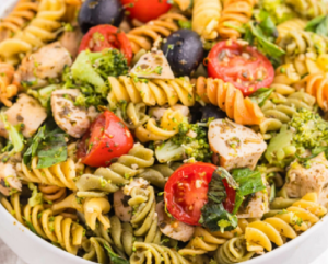 Pesto Chicken Pasta Salad