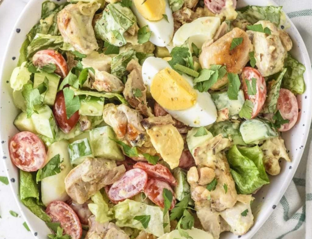Grilled Chicken Loaded Caesar Salad