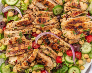 Grilled Mediterranean Chicken Salad