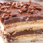 Chocolate Cookie Layered Pudding Dessert