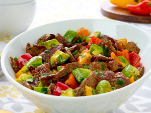 Lemongrass Beef with Avocado