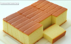 Condensed Milk Castella Cake