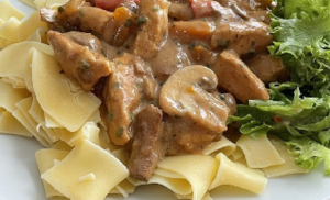 Turkey cream goulash