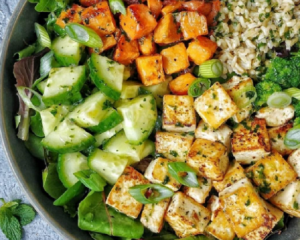 Seasoned Roasted Sweet Potato Bowl