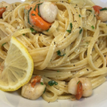 Liguines with scallops