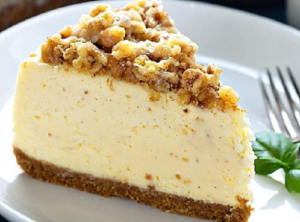 Walnut cheesecake