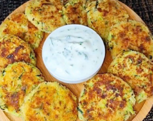 Zucchini and ricotta fritters