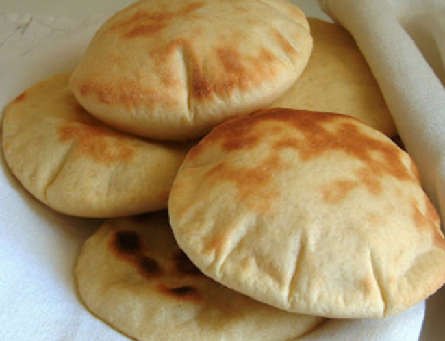 Skillet Baked Lebanese Pita Bread