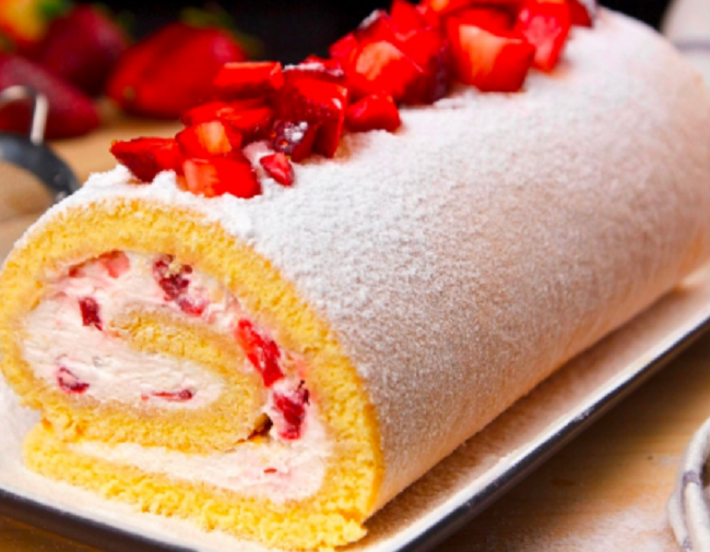 Sponge cake roll
