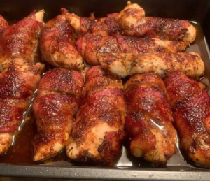 Bacon Wrapped Chicken Tenders