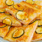 Puff pastry with courgettes