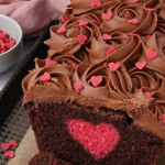 Hidden Heart Chocolate Cake