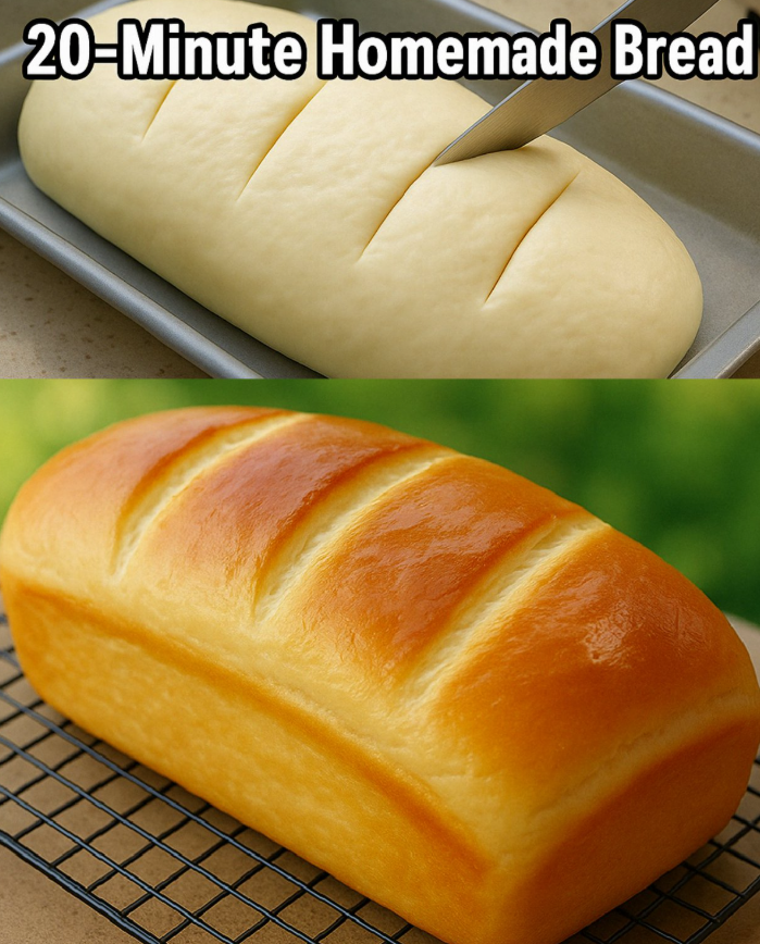 Quick 20-Minute Homemade Bread
