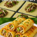 Keto Philly Cheesesteak Roll Ups
