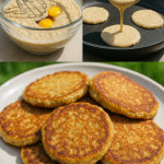 Flourless Vanilla Oatmeal Pancakes